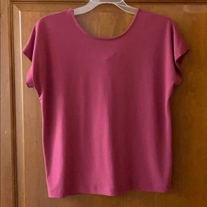 Banana Republic pink/maroon short sleeve top